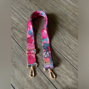 Hot Pink Floral Shoulder Strap